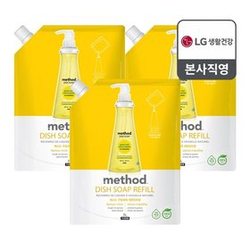 메소드 주방세제 리필 1L 레몬 x 3개