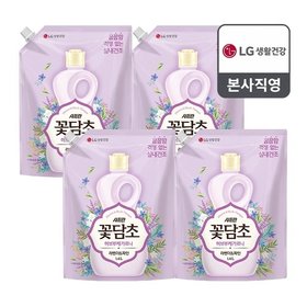 샤프란 꽃담초 부케가르니 섬유유연제 라벤더 리필 1.6L x 4개