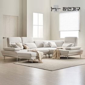 도이 5인용 스윙 타이보텍스 이지클린 패브릭 코너형 소파 (스툴 포함)