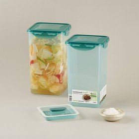 [2P]메디가드 발효숙성 김치용기 4L 2개 구성 (누름판 포함)