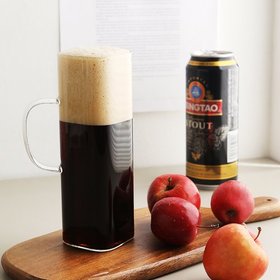 [1+1] 시그니처 내열유리 사각 롱머그컵 (500ml)
