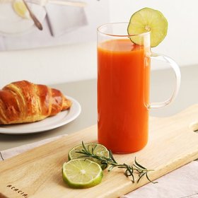 [1+1] 시그니처 내열유리 원형 롱머그컵 430ml