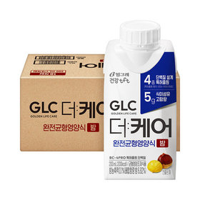 빙그레 GLC 더케어 완전균형영양식 밤맛 200ml 18개